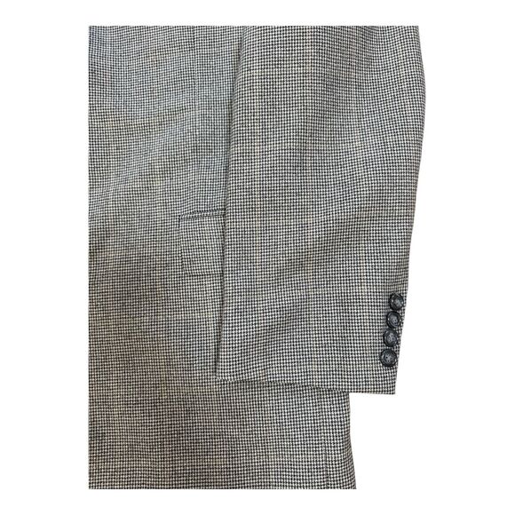 Hickey Freeman Diplomat Sample Sport Coat 40LG Houndstooth Wool Blazer USA Made - Picture 5 of 16